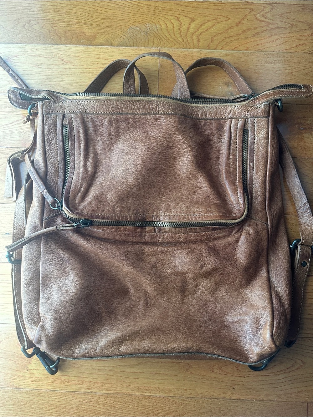 Tano Leather Backpack - Brown